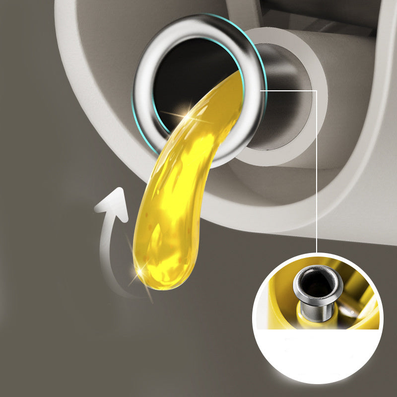 1pc 500ml/16.9oz Oil And Vinegar Bottle; Automatic Opening And Closing Oil Pot; Anti-leakage Anti-hanging Oil Household Kitchen Soy Sauce Vinegar Oil Tank; Gravity Oil Bottle