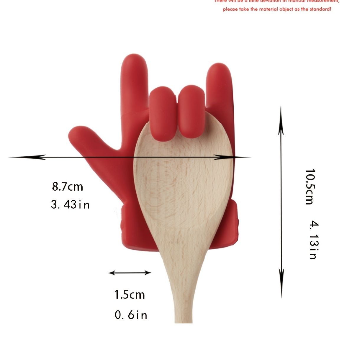 1pc Finger Shaped Pot Cover To Prevent Overflow And Raise The Soup Spoon Holder To Prevent The Soup From Overflowing The Shelf; Innovative Practical Kitchen Tools