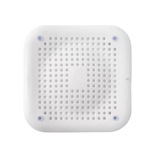 1pc Square Drain Hair Catcher; Hair Filter With Suction Cup; Sink Anti-Clog Filters; Tub Shower Floor Drain Plugs; Easy To Install; Suit For Bathroom; Bathtub; Kitchen; Bathroom Accessories