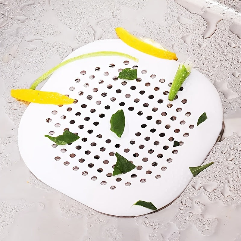 1pc Square Drain Hair Catcher; Hair Filter With Suction Cup; Sink Anti-Clog Filters; Tub Shower Floor Drain Plugs; Easy To Install; Suit For Bathroom; Bathtub; Kitchen; Bathroom Accessories