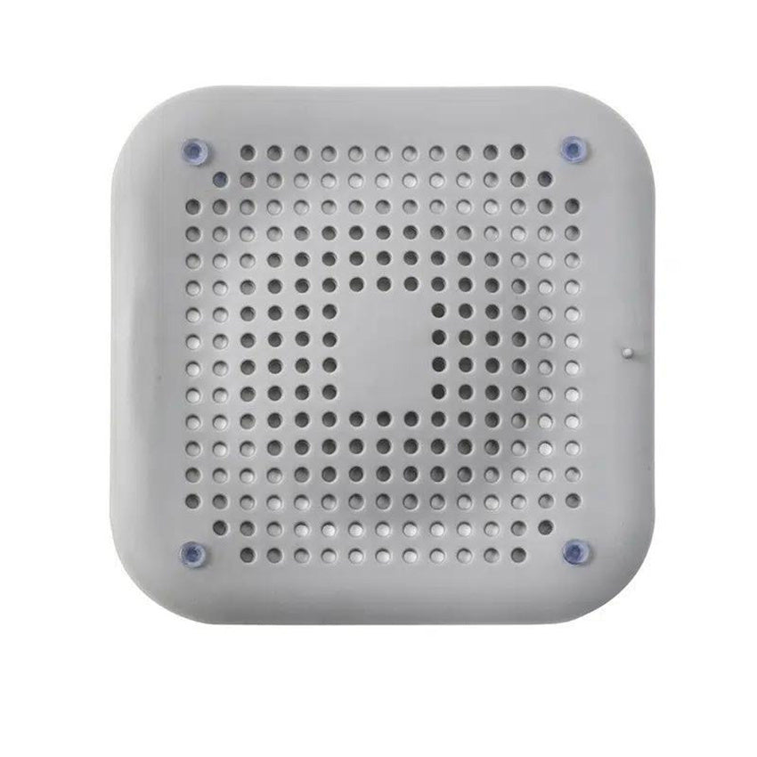 1pc Square Drain Hair Catcher; Hair Filter With Suction Cup; Sink Anti-Clog Filters; Tub Shower Floor Drain Plugs; Easy To Install; Suit For Bathroom; Bathtub; Kitchen; Bathroom Accessories