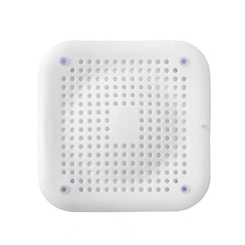 1pc Square Drain Hair Catcher; Hair Filter With Suction Cup; Sink Anti-Clog Filters; Tub Shower Floor Drain Plugs; Easy To Install; Suit For Bathroom; Bathtub; Kitchen; Bathroom Accessories