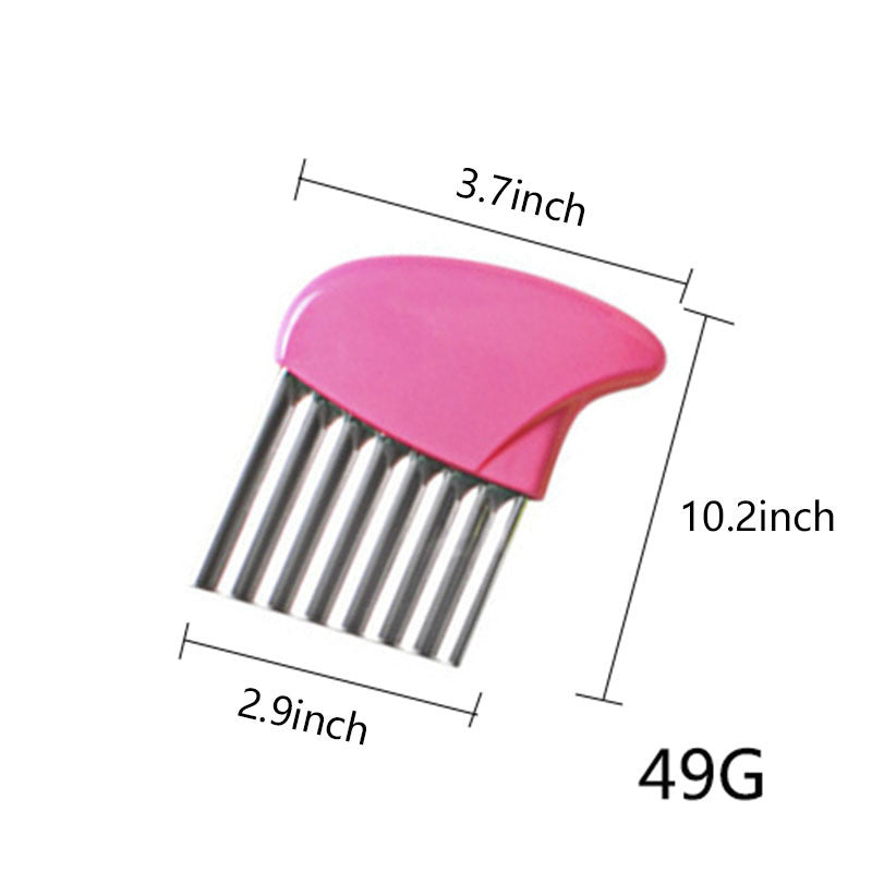 Potato Cutter Stainless Steel Wavy Knife French Fry Chip Cutter