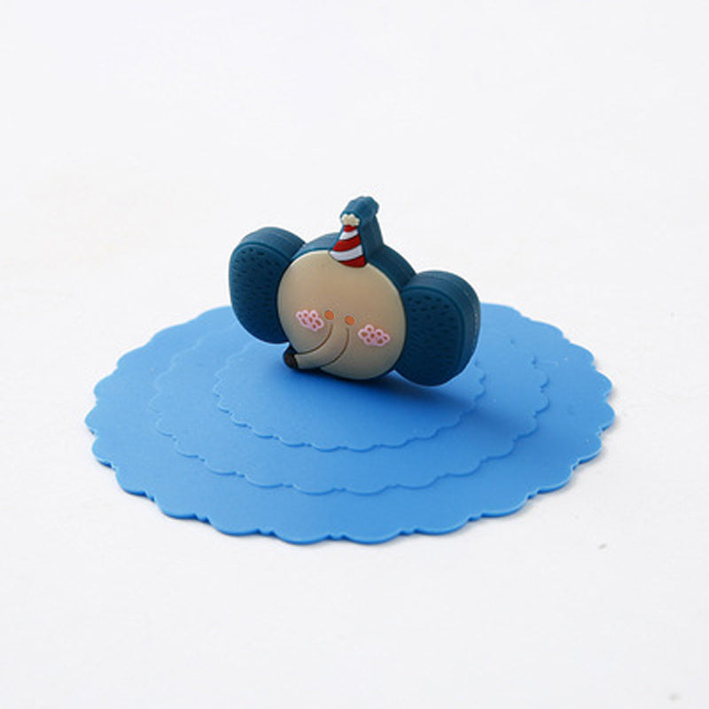 1pc Creative Silicone Cup Cover With Leak-proof And Dustproof Design; Suitable For Ceramic Tea Cup And Water Cup; Sealed Bowl Lid For Multi-purpose Use