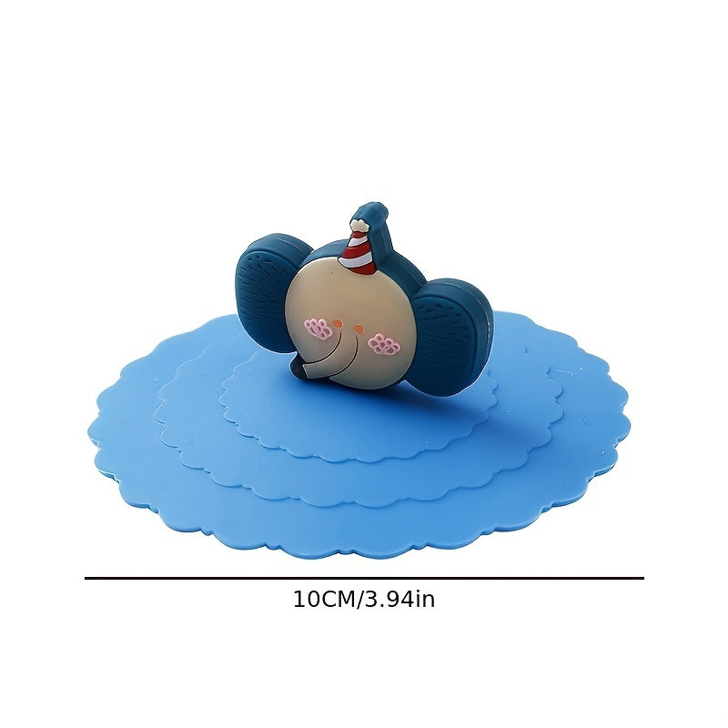 1pc Creative Silicone Cup Cover With Leak-proof And Dustproof Design; Suitable For Ceramic Tea Cup And Water Cup; Sealed Bowl Lid For Multi-purpose Use