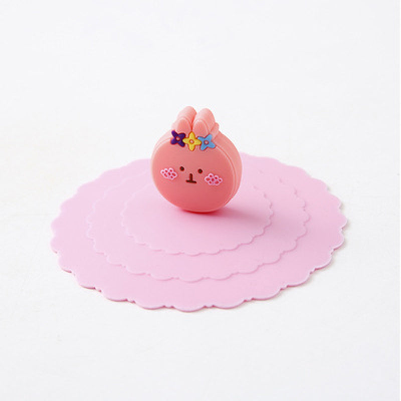 1pc Creative Silicone Cup Cover With Leak-proof And Dustproof Design; Suitable For Ceramic Tea Cup And Water Cup; Sealed Bowl Lid For Multi-purpose Use