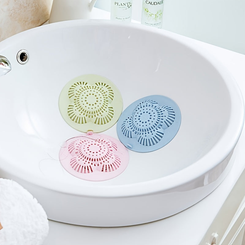 1pc Shower Drain Cover; Bathtub Hair Catcher Stopper; Drain Strainers For Kitchen Sink Bathroom Tub