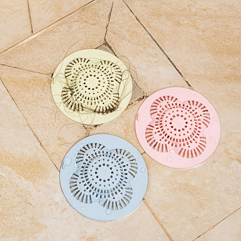 1pc Shower Drain Cover; Bathtub Hair Catcher Stopper; Drain Strainers For Kitchen Sink Bathroom Tub