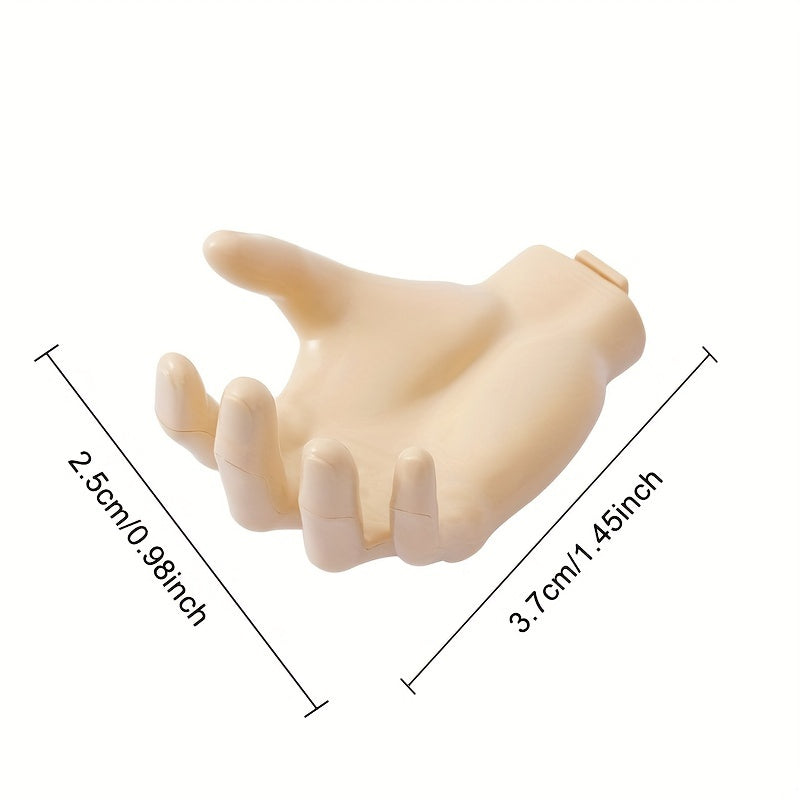 1pc Hand-shaped Wall Hook; Strong Punch-free Traceless Hook; Household Wall Mounted Key Mask Storage Hook; Bathroom Storage Rack