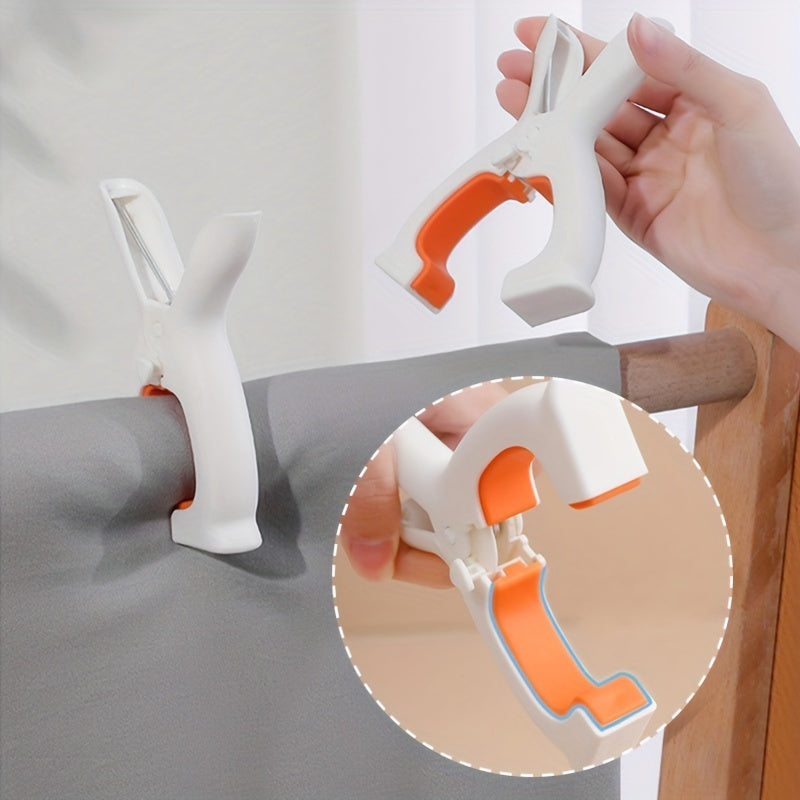 1pc Beach Towel Clip; Large Laundry Clothes Pins For Quilt Blanket Bed Sheet; Clothes Drying Clips; Household Clothespin; Quilt Pegs