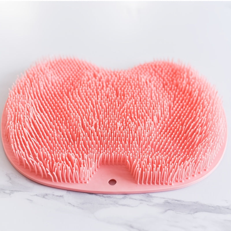 Hands Free Back Scrubber For Shower; 1pc Multifunctional Lazy Man Rubbing Shoulder Strap Suction Cup Brush Back Bath Bathroom Rubbing Foot Massage Brush Foot Pad