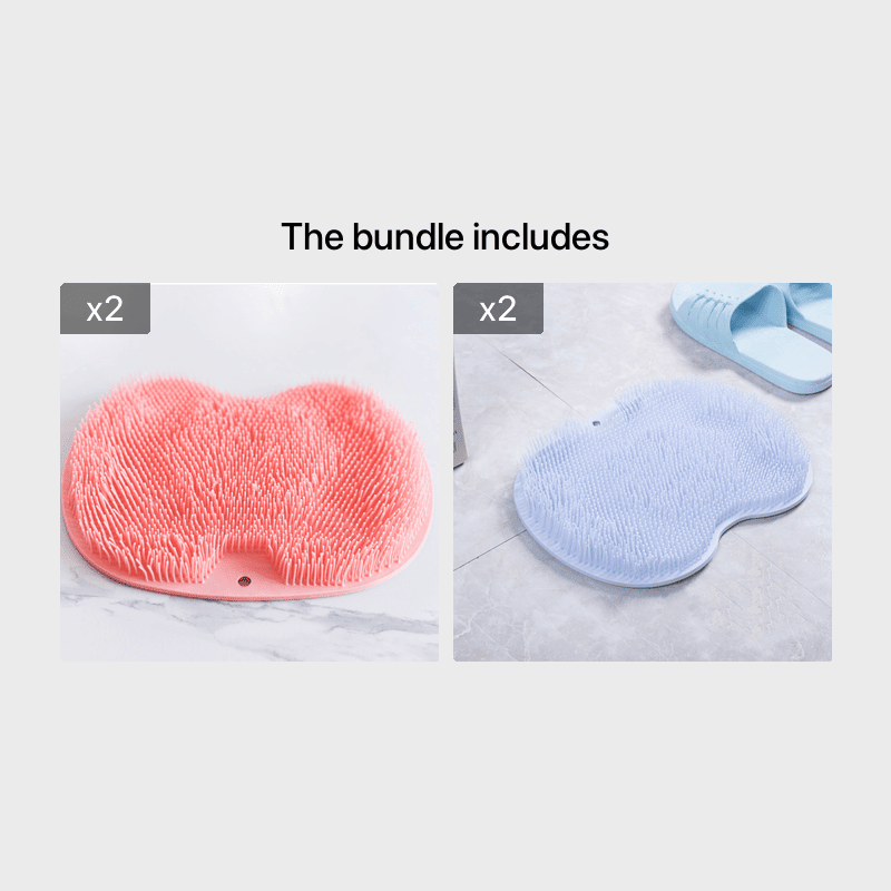 Hands Free Back Scrubber For Shower; 1pc Multifunctional Lazy Man Rubbing Shoulder Strap Suction Cup Brush Back Bath Bathroom Rubbing Foot Massage Brush Foot Pad
