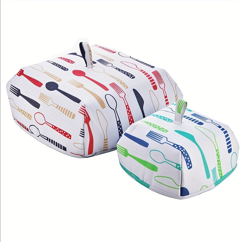 1pc Creative Foldable Food Cover; Household Multifunctional Table Cover Meal Insulated Cover; Aluminum Foil Food Cover; Table Dust Proof Cover; Kitchen Supplies
