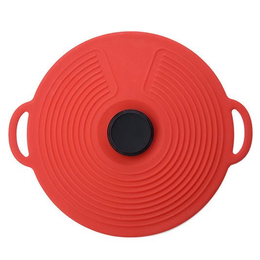 1pc Silicone Fresh-keeping Lid; Spill-proof; Leak-proof And Dust-proof Silicone Pot Lid; Cutlery Silicone Pot Lid