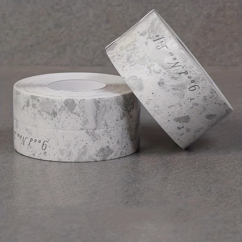 1roll Waterproof Mildew-proof Toilet Caulk Strip, Self-Adhesive Sealing Tape For Kitchen Bathroom, Bathroom Waterproof Tape To Avoid Wet, Kitchen Sink Beautiful Seam Stickers