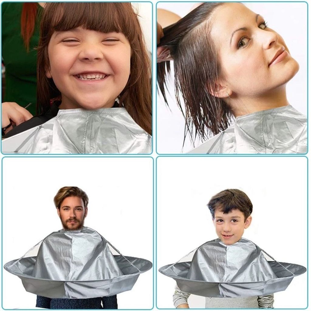 1pc Creative DIY Aprons Hair Cutting Cape; Waterproof Professional Salon Barber Supplies; Hairdressing Using; Haircut Capes For Adults; Kids Children Home Uses